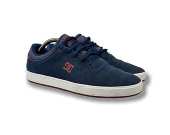 Vintage DC Shoes Crisis Navy Blue Tan 