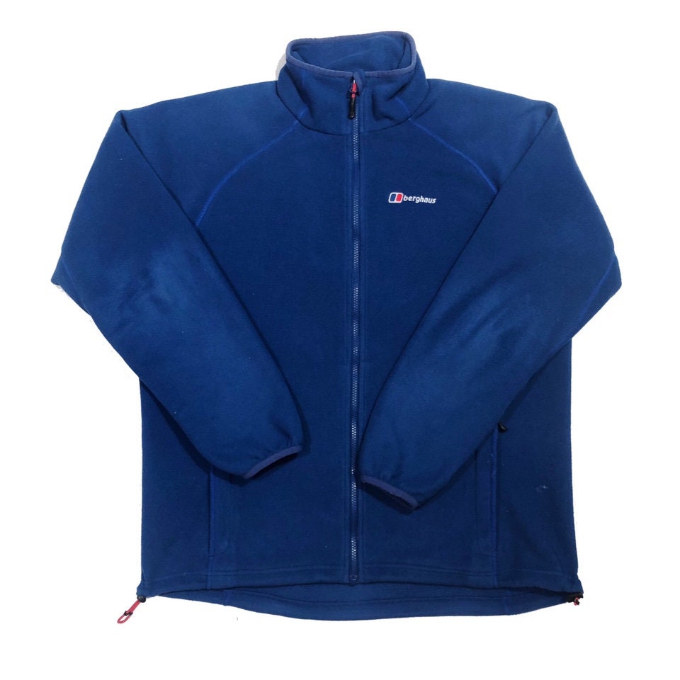 Vintage Berghaus Blue Full Zip Fleece Size XL Etsy