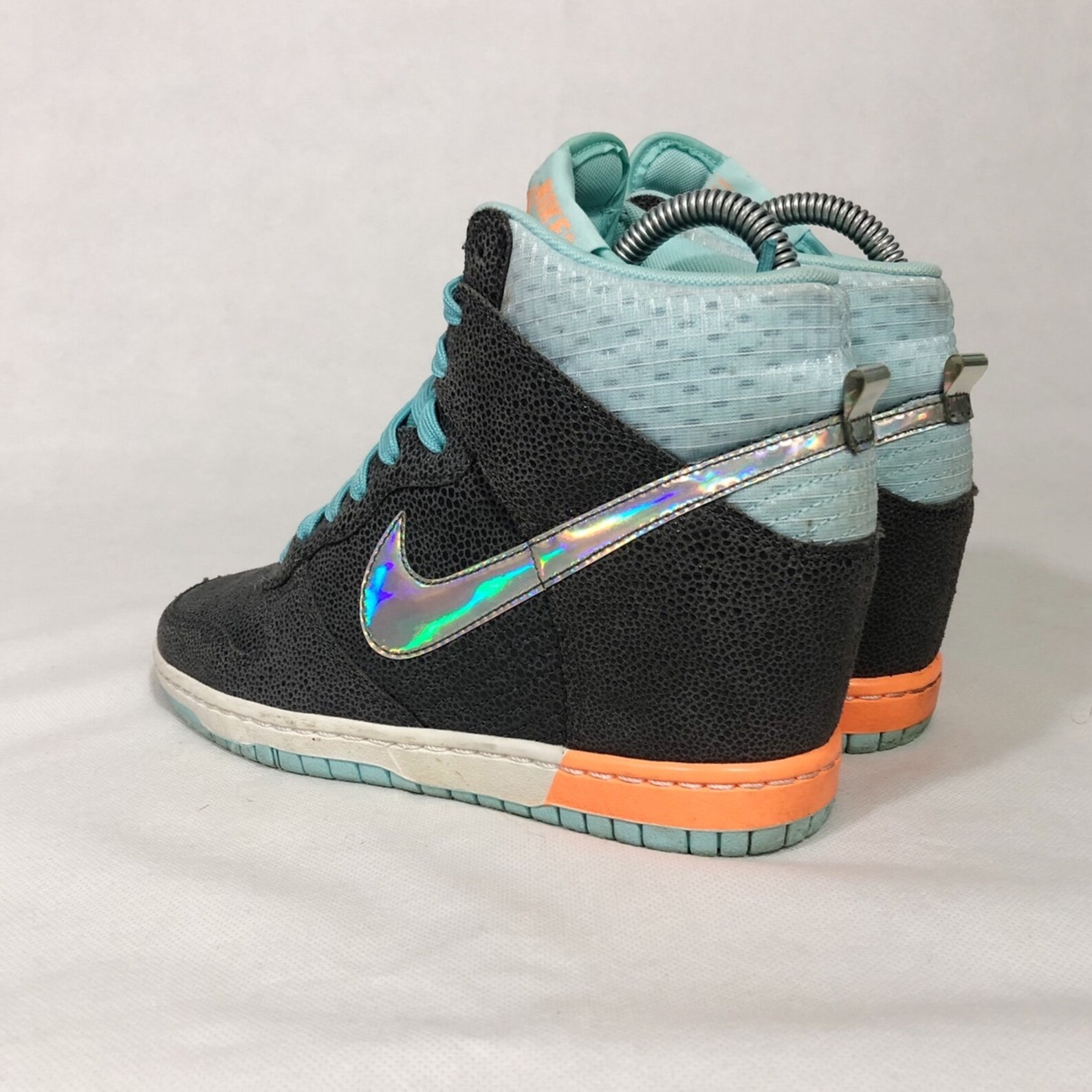 Vintage Nike Womens Dunk Sky High Dark Grey and Metallic | Etsy