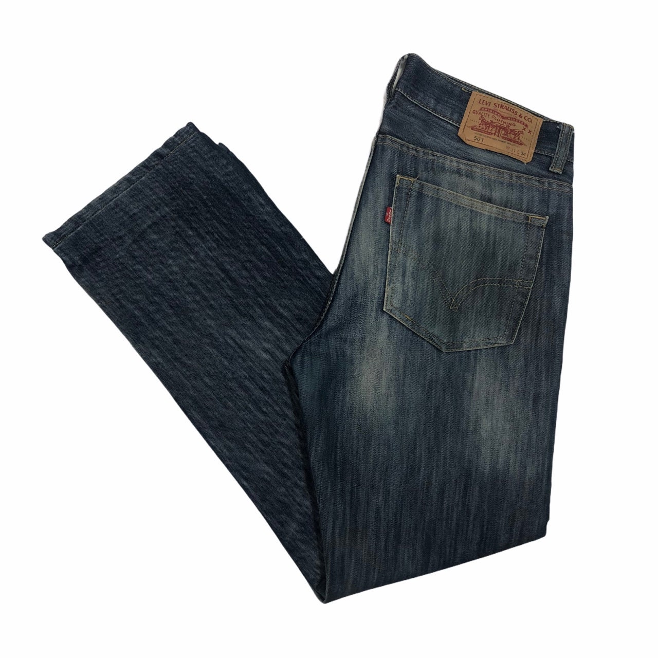 dark wash levi's 501