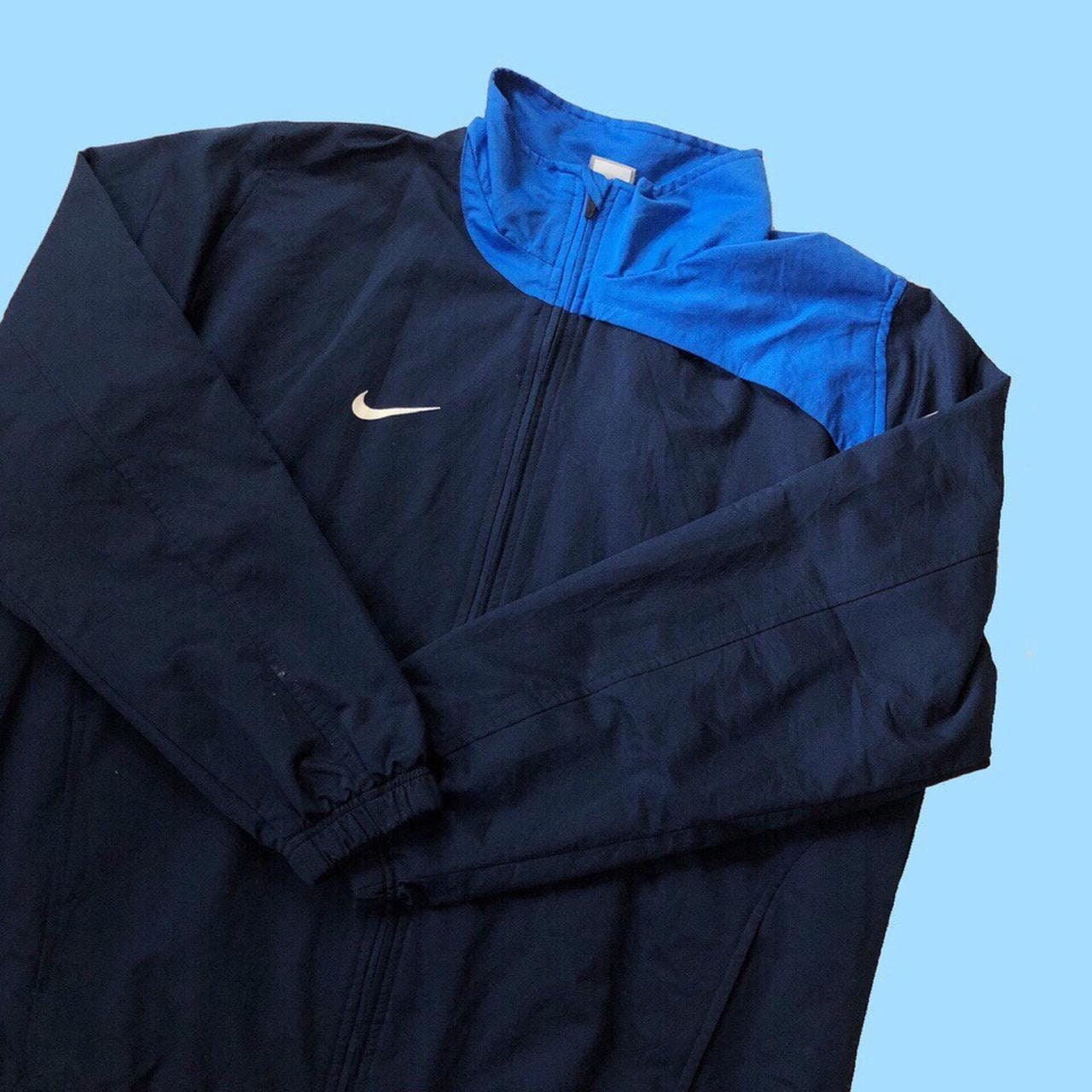 Vintage Nike Sportswear Navy Blue Water Resistant Track Jacket Etsy