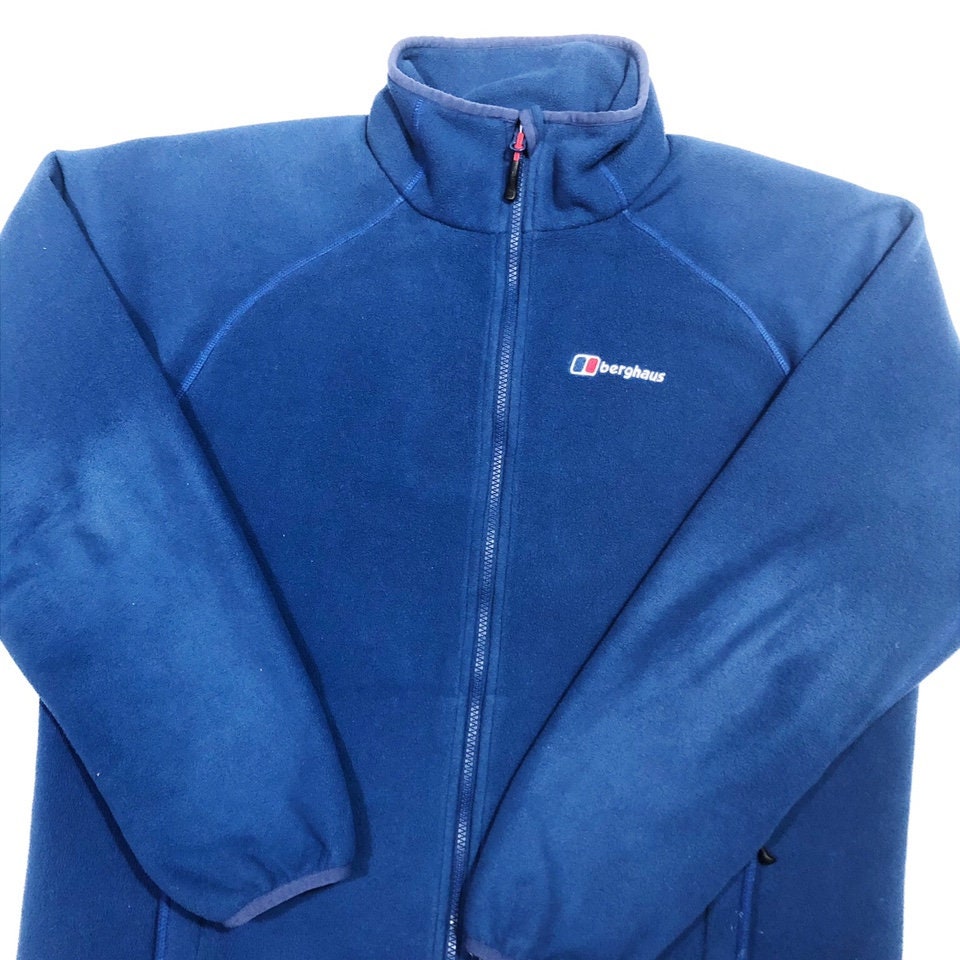 Vintage Berghaus Blue Full Zip Fleece Size XL Etsy