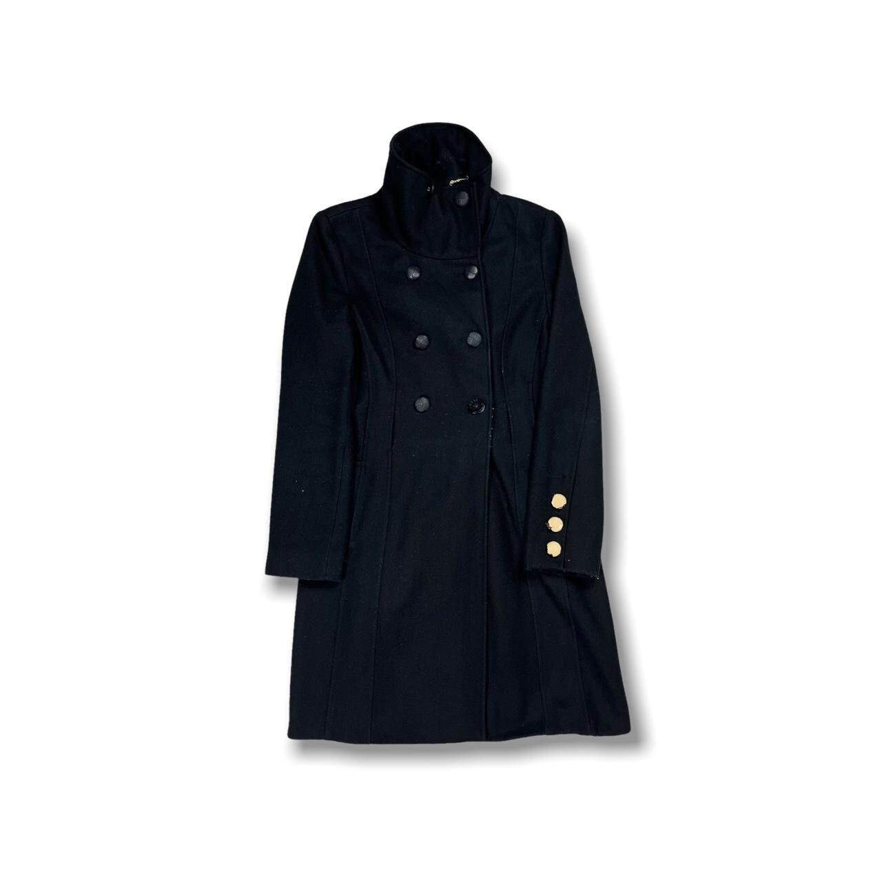 guess black trench coat