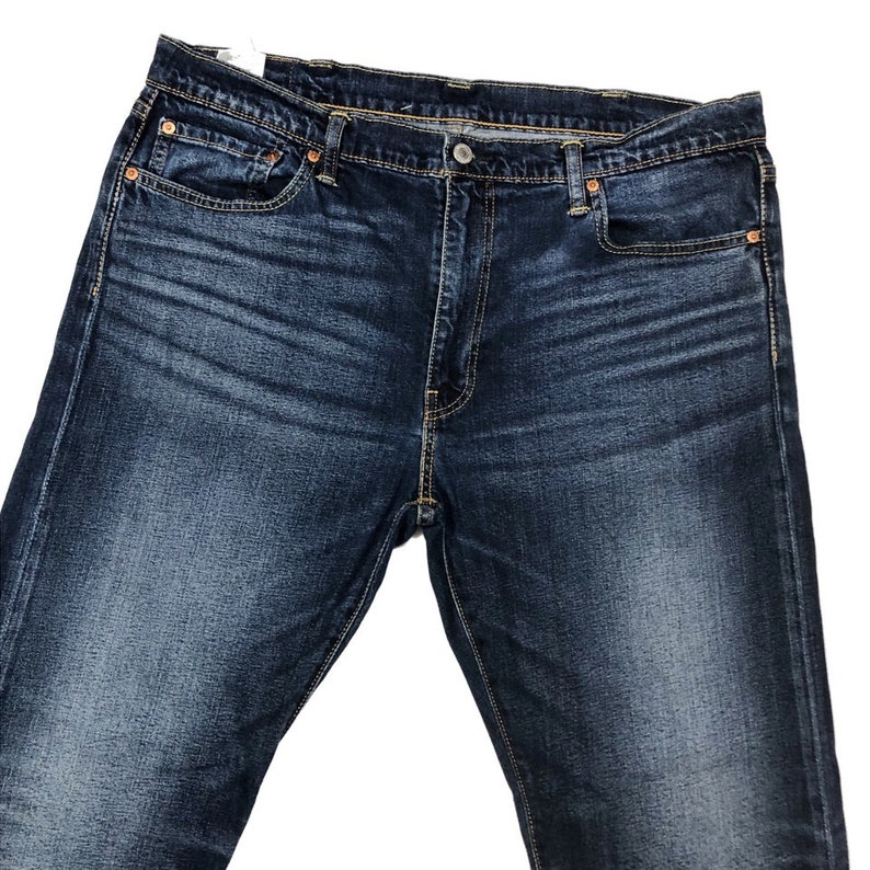 Vintage Levis 502 Denim Blue Dark Wash Slim Fit Jeans Size 38 | Etsy