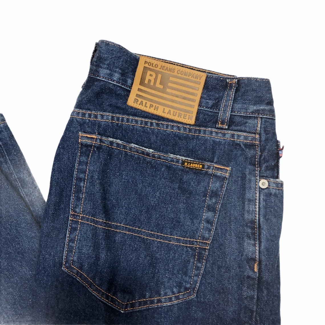 Vintage Polo Jeans Company Ralph Lauren Mid Wash Denim Blue Etsy