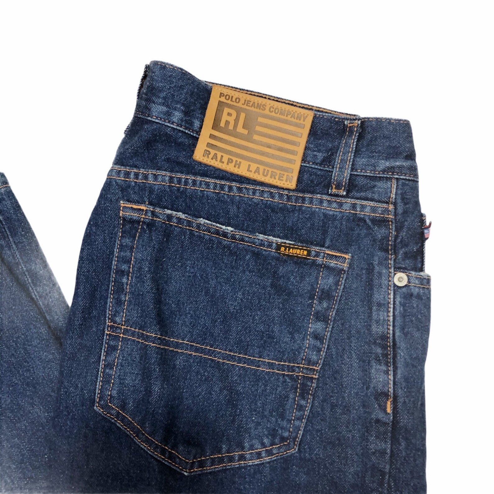 Vintage Polo Jeans Company Ralph Lauren Mid Wash Denim Blue Etsy