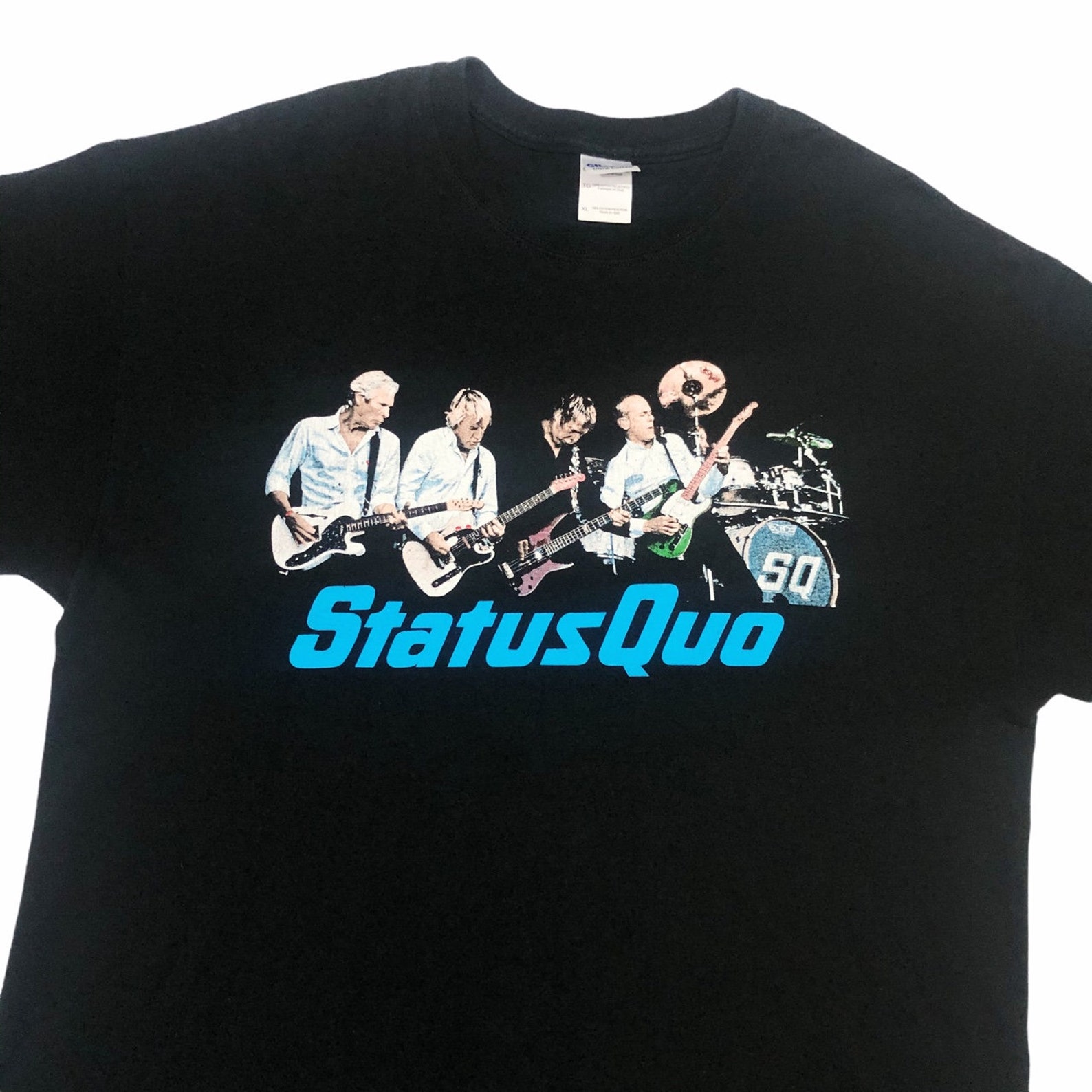 Retro Status Quo Quid Pro Quo 2010 European Tour T Shirt Size Etsy