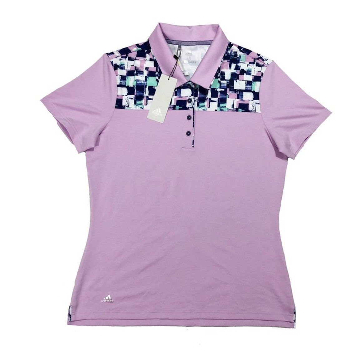 BNWT Adidas Golf Pink Abstract Shoulders Polo Shirt Etsy