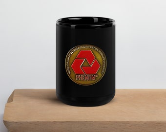 Phenom Black Coffee Mug, UFO, "Extraordinary claims require extraordinary evidence" Sagan