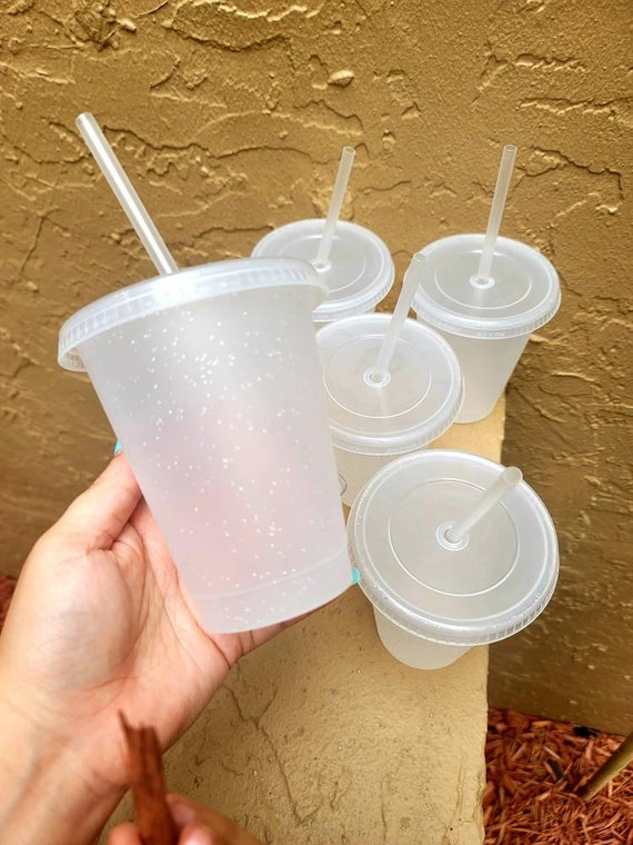 Plain Reusable Kids Cups 16 Oz Set of 5 