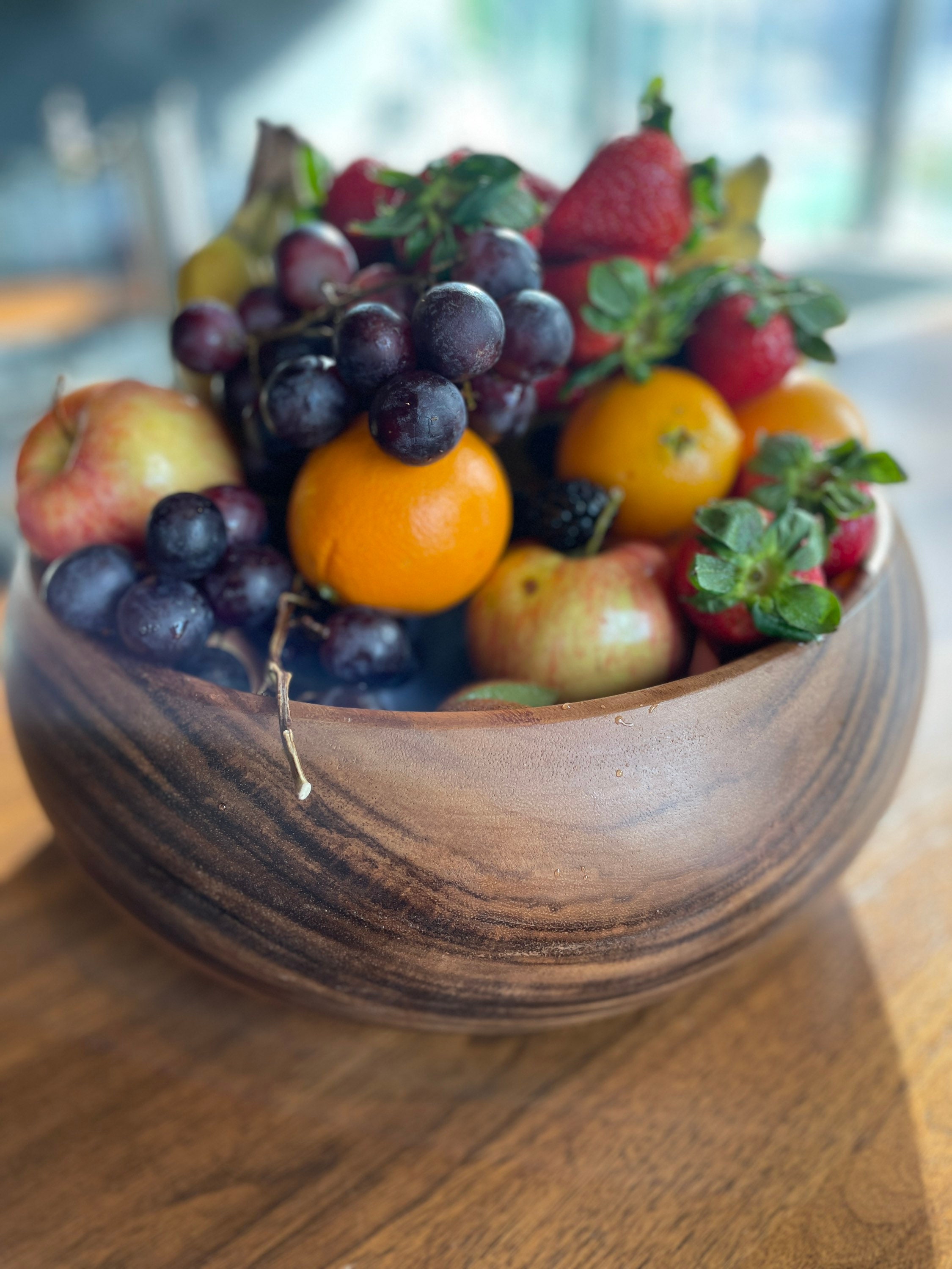 Saladier En Bois D'acacia De 30,5 Cm Avec 2 Ensembles De Cuillères Et Fourchettes, Dans Un Coffret Cadeau, Fabriqué à Partir D'un Bois D'acacia Massif, Fabriqué Au Vietnam