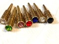 Crystal Metal Pegs for Cribbbage Board