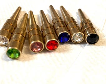 Crystal Metal Pegs for Cribbbage Board