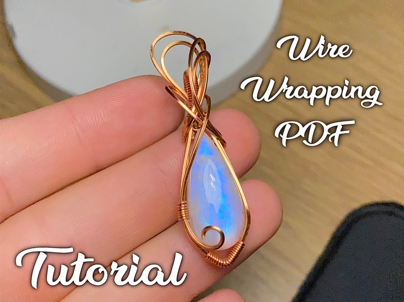 PDF Wire Wrapping Tutorial Pendant DIY Wire Wrapping Pendant Etsy