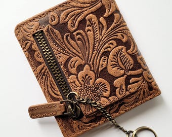 Keychain Wallet, Leather Keychain Card Holder, Keyring Wallet, Wallet Keychain, Leather Coin Purse, Card Holder Keychain