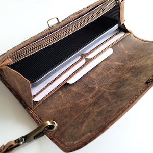 Leather Purse For Woman - Leather Wallet For Women Evening Party Ladies Purse Wallet Cash/Cards - Handmade Purses [RFID] Protected