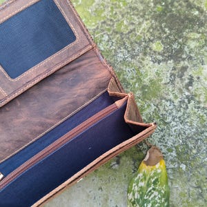 leather wallet women boho womens western wallet, embossed leather wallet, ladies wallet, floral leather wallet slim women wallet mini wallet bild 3