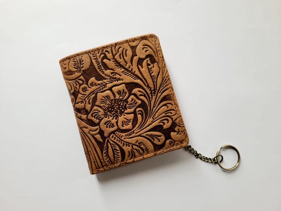 Keychain Wallet, Leather Cardholder, Credit Card Holder, Mini Wallet, Minimalist Leather Gifts for Her