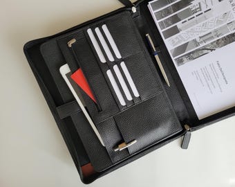 Engraved Portfolio, Graduation Gift, Gift for Him, Gift for Her, law school graduation gift, Engraved Leather Portfolio with Zipper