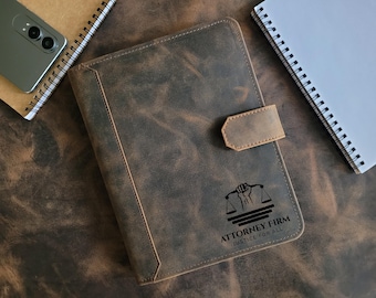 Personalized Leather Journal, a5 Leather Cover, Leather Folder, Leadership Gifts, Corporate Gifts for Clients, a5 Planner Cover, a5 Binder