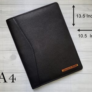 Leather Executive Portfolio Organizer, Legal Pad Document Holder, Personalized Padfolio, Tablet Holder, Corporate Gifts, Valentine Gift