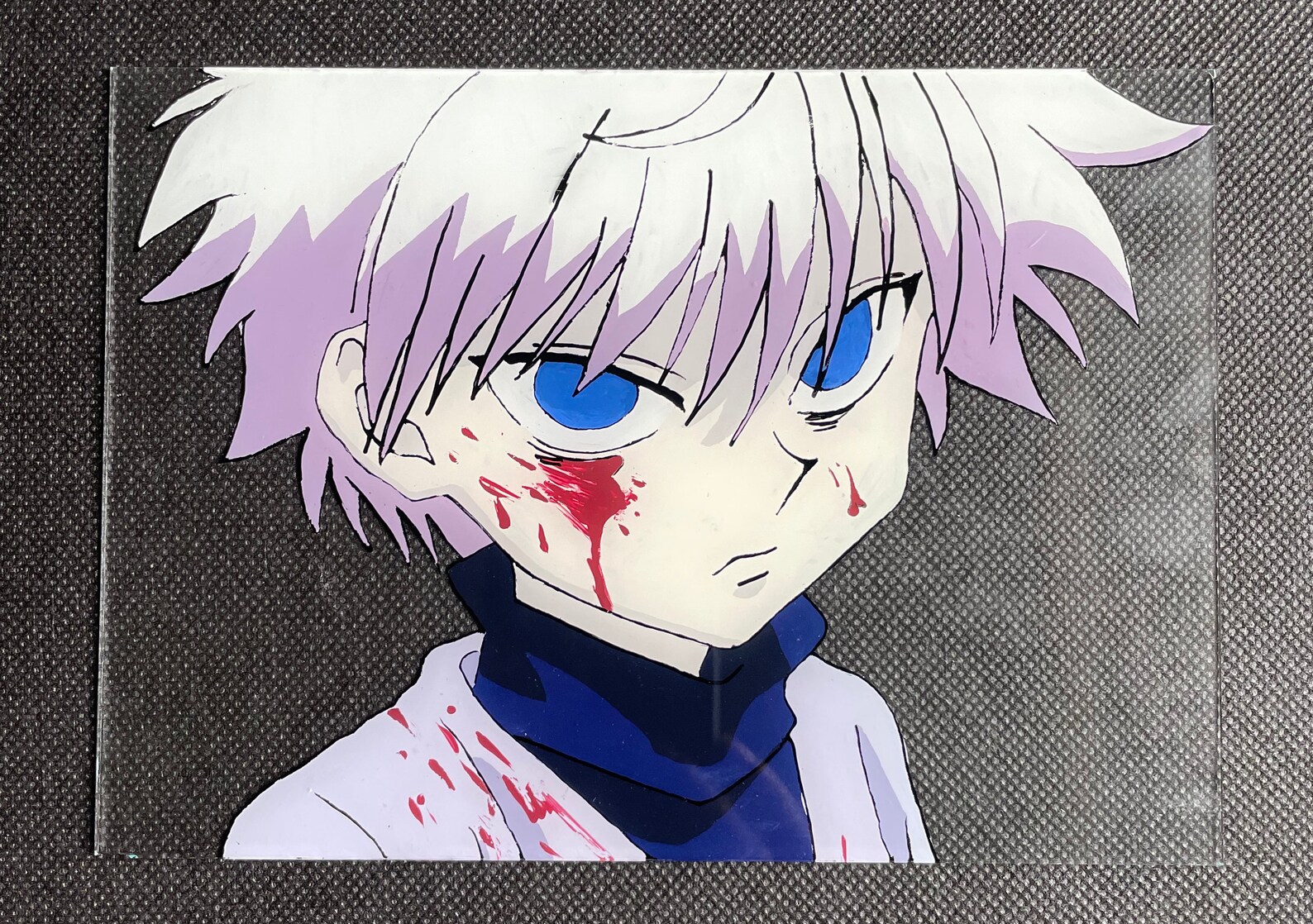 Killua Glass Painting Hunter x Hunter | Etsy