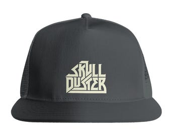 SKULL DUSTER | 5 Panel Trucker Cap Charcoal