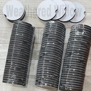 Blank sublimation neoprene car coaster, sublimation supplies, thick car coaster, DIY, 100% polyester, sublimation blanks