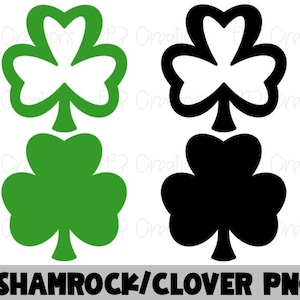 Shamrock PNG Koniczyna PNG, Sylwetka koniczyny, Przezroczyste tło, Cyfrowe pobieranie koniczyny