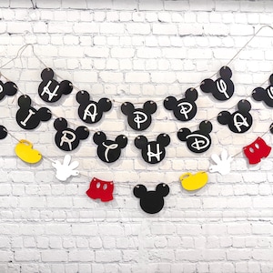 Mickey Mouse Birthday Banner / Magical Birthday / Mickey Mouse Banner / Disney Birthday