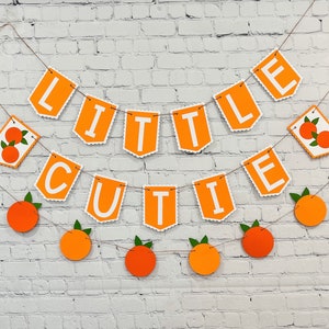 Little Cutie Banner / Little Cutie Baby Shower / Citrus banner / Cutie Garland / Little Cutie Birthday