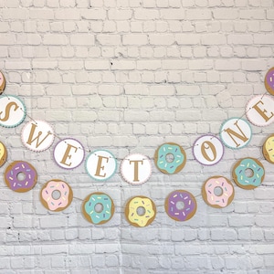 Sweet One Banner / Sweet One First Birthday / Birthday Banner / Donut First Birthday / Donut Garland