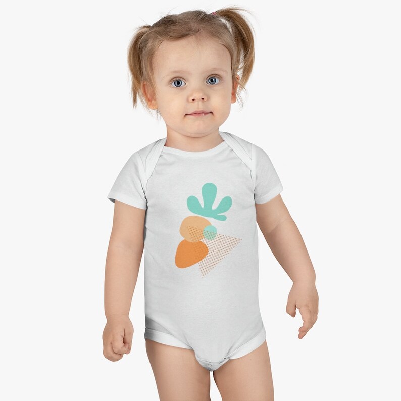 Sweet Mint Carrot Onesie® Organic Vegetable Baby Onesie® Veggie Infant