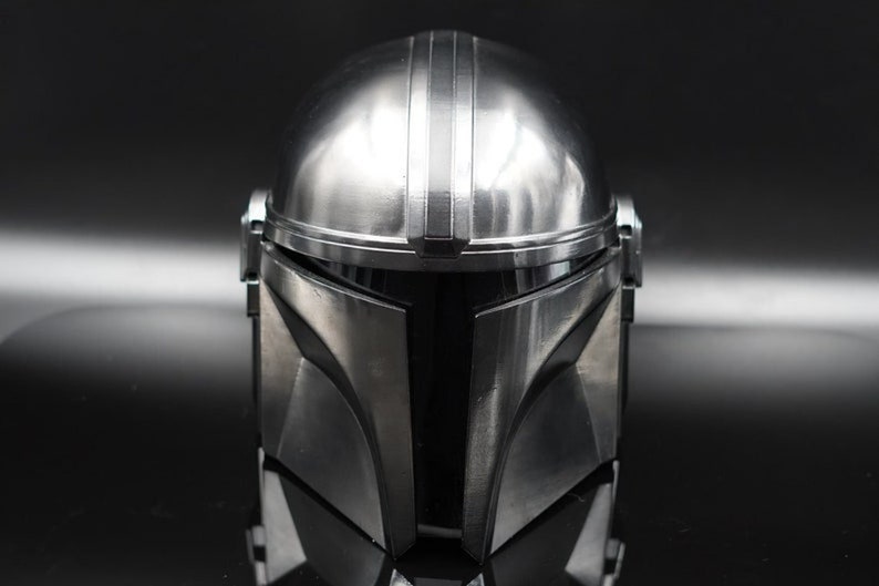 The Mandalorian Helmet Steel Halloween Helmet With Liner and Etsy