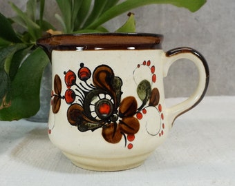 Jaren '80 kan, melkkan, keramische kruik - Schramberg 'Kathrein' - handgeschilderd