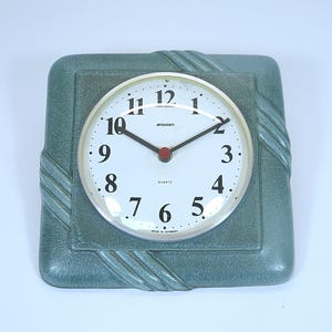Orologio da cucina Staiger, orologio vintage, orologio da parete, al quarzo - ceramica - prodotto in Germania - anni &#39;80