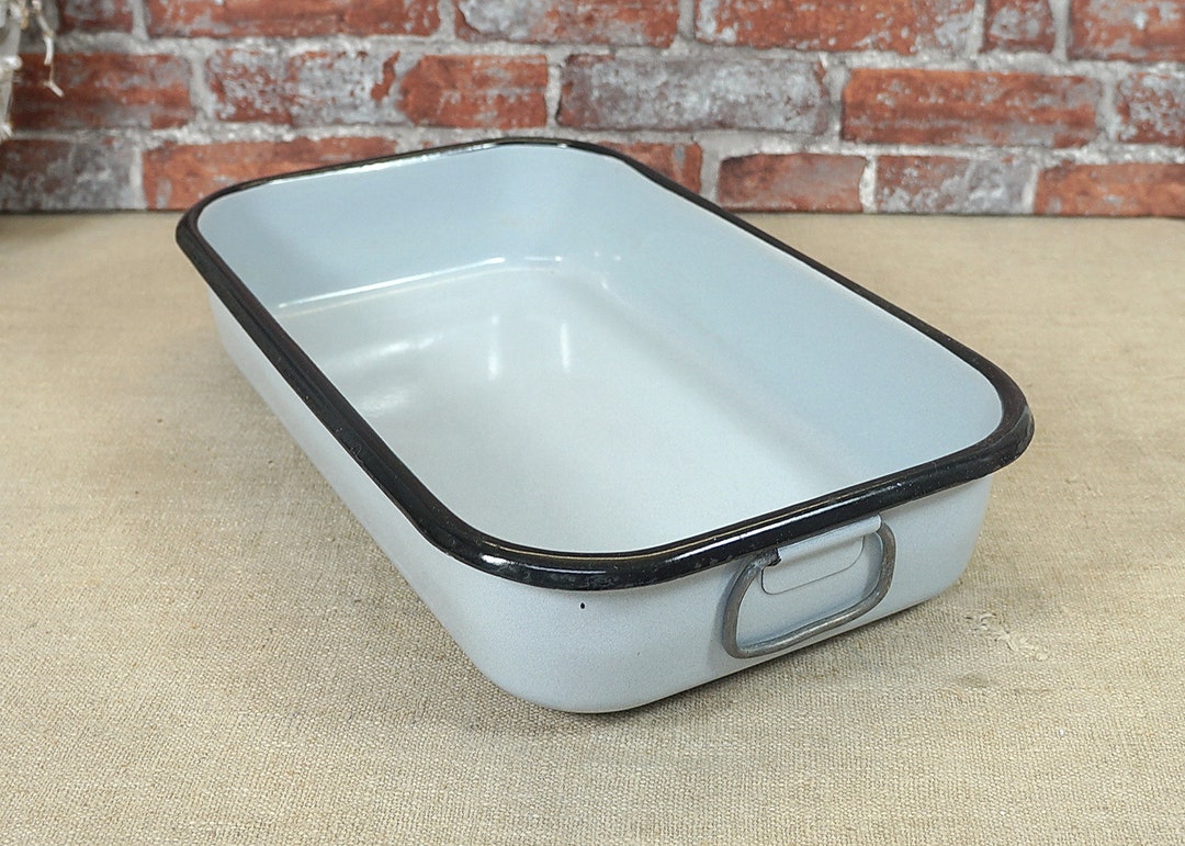Enamel Roasting Pan Roasting Pan Casserole Dish Reine Etsy