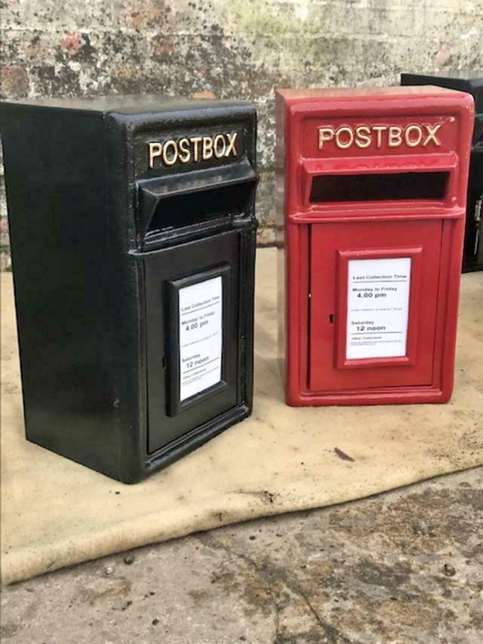 Royal Mail Post Box in Black Etsy