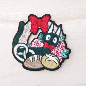 Cute Iron-On Patch for Child, 4pcs Funny Cartoon Japanese Lucky Cat Iron on Patches, Embroidered Sew on Patches Custom Tactical Patches for DIY