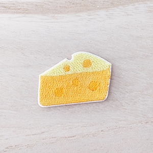 Block of Cheese Iron On Patch, Embroidery Patch, Cute Kawaii Patch, Sew On Patch,  Craft Supply, DIY Patches, SKU 14