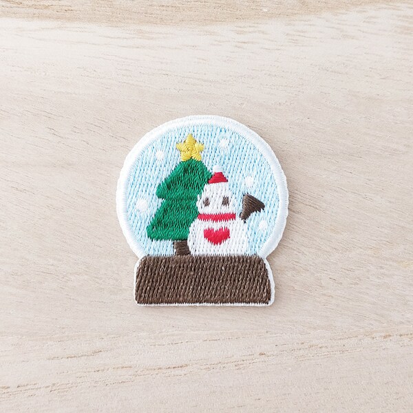 Christmas Snow Globe Iron On Patch, Embroidery Patch, Cute Kawaii Patch, Sew On Patch,  Craft Supply, DIY Patches 14