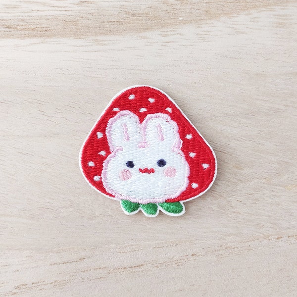 Strawberry Bunny Fabric Etsy