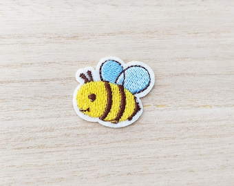 Cute Bumblebee Iron On Patch, Embroidery Patch, Cute Kawaii Patch, Sew On Patch, Stick On Patch, Craft Supply, DIY Patches, SKU 2