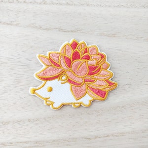 Cute Orange Autumn-Coloured Hedgehog Iron On Patch, Embroidery Patch, Cute Kawaii Patch, Sew On Patch,  Craft Supply, DIY Patches 6
