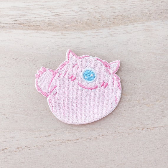 Fluffy Pink Monster Iron on Patch, Embroidery Patch, Cute Kawaii Patch, Sew  on Patch, Stick on Patch, Craft Supply, DIY Patches 4 