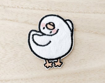 Funny Duck Looking Upside Down Iron On Patch, Embroidery Patch, Cute Kawaii Patch, Sew On Patch,  Craft Supply, DIY Patches 7