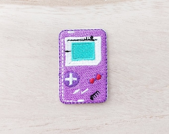 Écusson thermocollant Game Boy rétro, écusson brodé, écusson kawaii mignon, écusson à coudre, fournitures de loisirs créatifs, écussons à faire soi-même, réf. 1