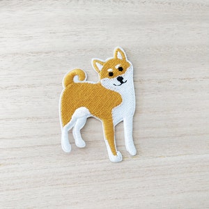 Cute Shiba Inu Dog Iron On Patch, Embroidery Patch, Cute Kawaii Patch, Sew On Patch,  Craft Supply, DIY Patches 11