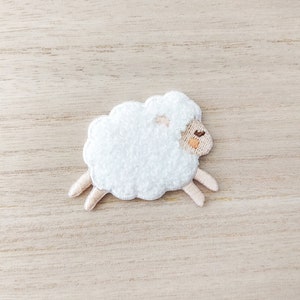 Leaping Sheep Iron On Patch, Embroidery Patch, Cute Kawaii Patch, Sew On Patch, Craft Supply, DIY Patches 12