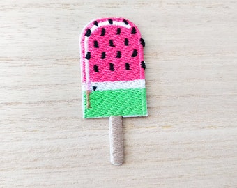Watermelon Popsicle Iron On Patch, Embroidery Patch, Cute Kawaii Patch, Sew On Patch,  Craft Supply, DIY Patches 4